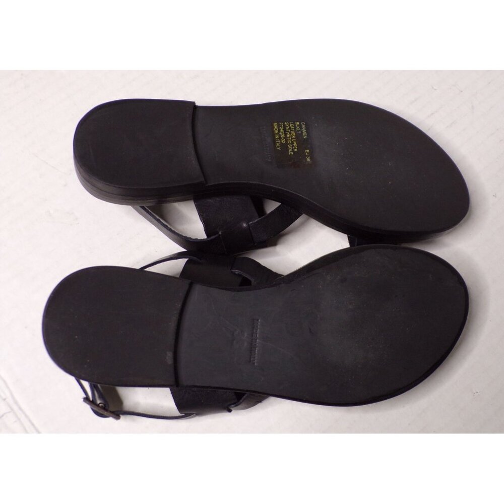 🆕 ZIGI Artisan Crafted Carmen Italian Leather Sandals Sz 8 Black - Picture 13 of 13